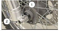Removing the front wheel