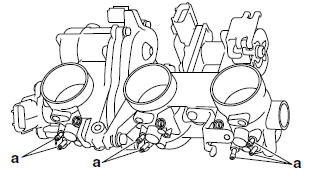 Checking and cleaning the throttle bodies